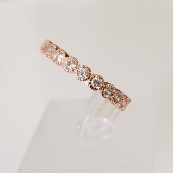 Rose Gold Eternity Band - Picture 3 of 7